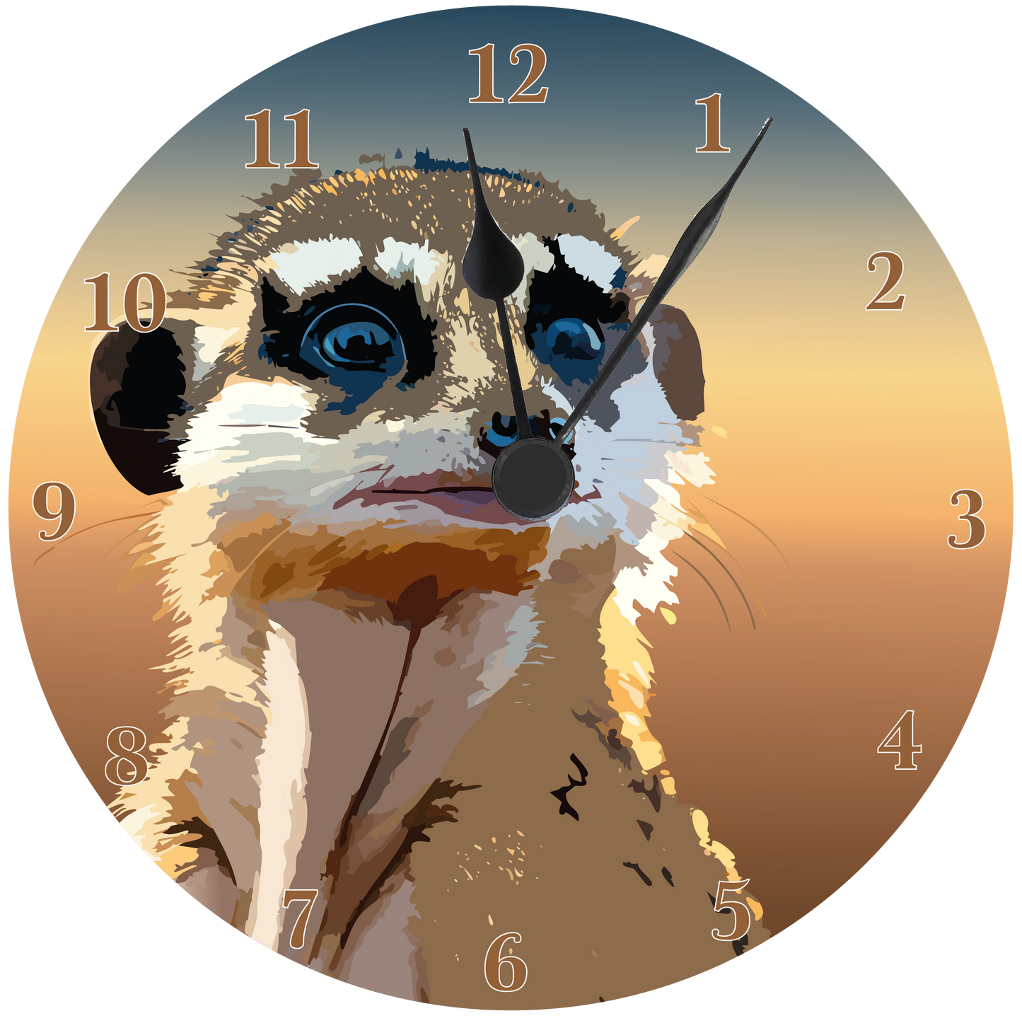 Meerkat Wall clock