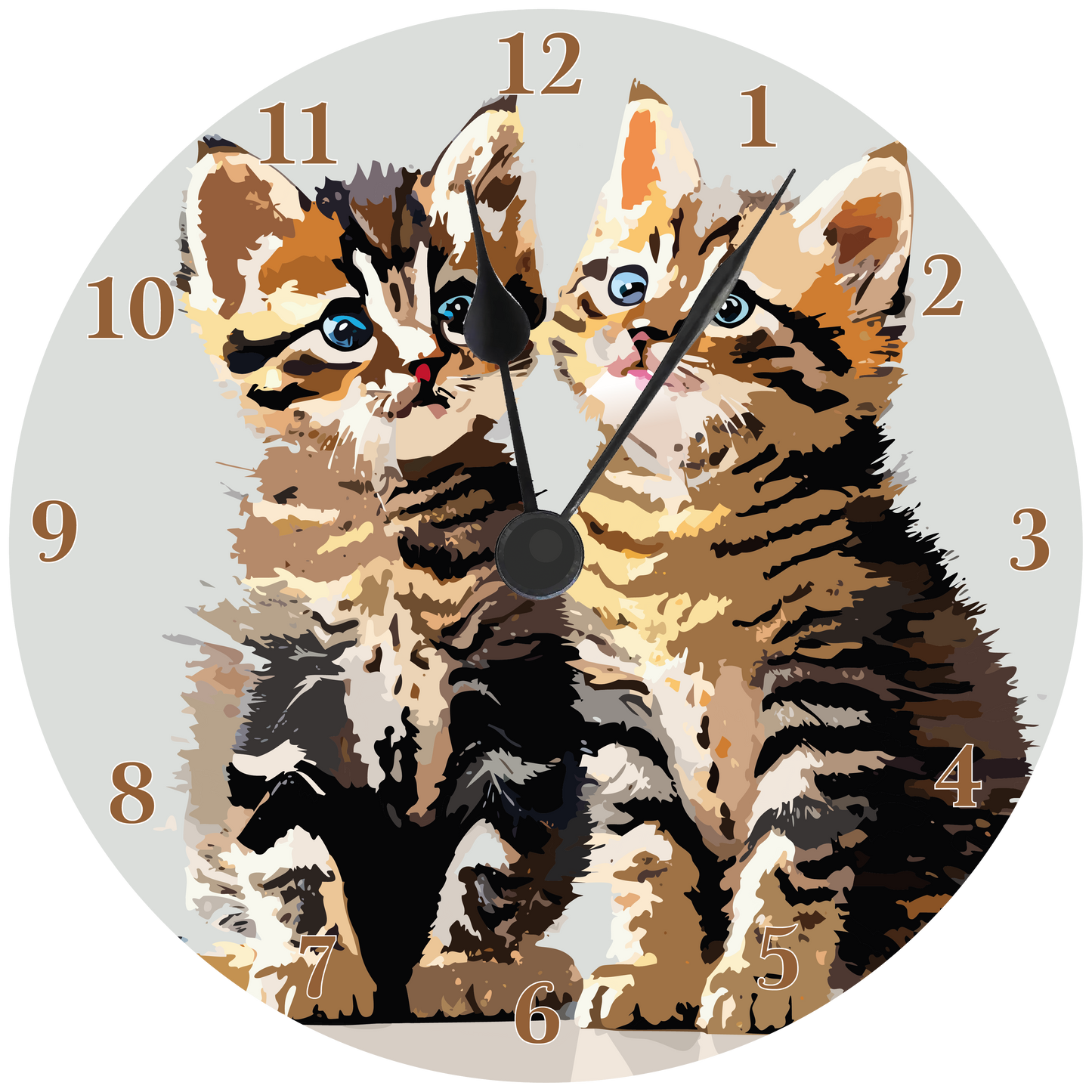 Kittens Wall clock