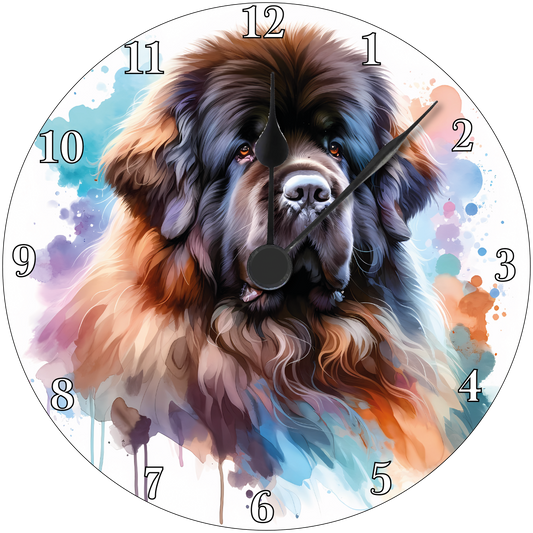 Newfoundland Clock Artistic 3