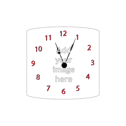 Personalised square clocks 230mm