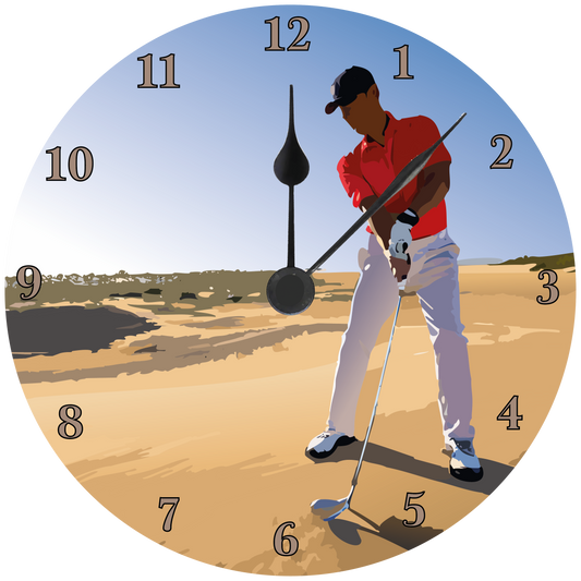 Male Golfer Wall clock