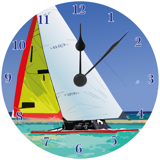 Sailing Wall clock