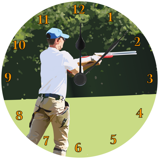 Shooting Wall clock