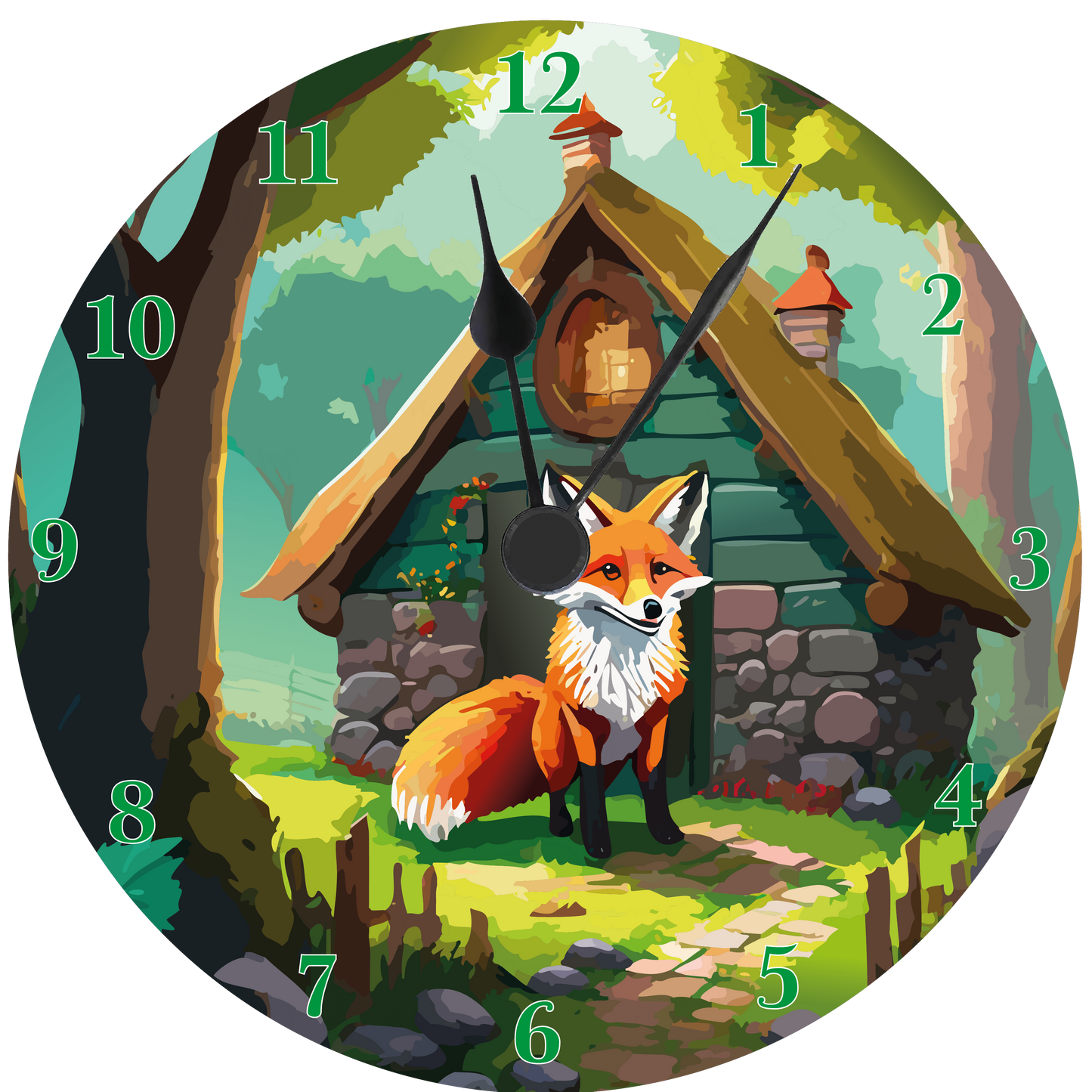 Fox Wall clock