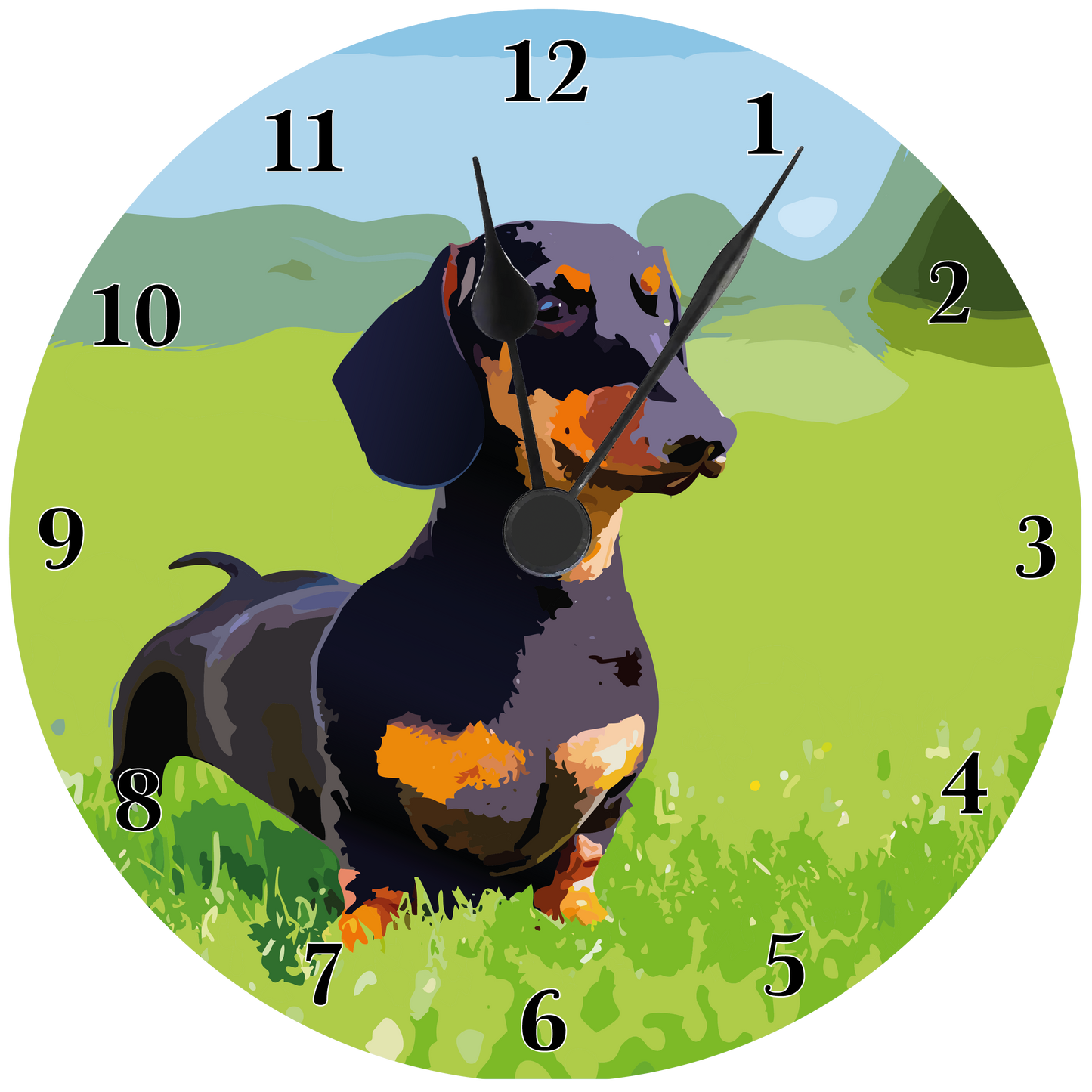 Dachshund Wall clock