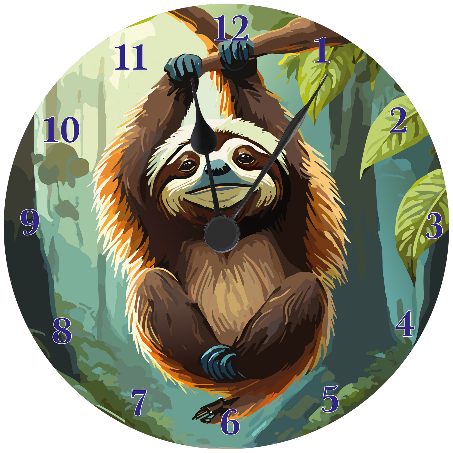 Sloth Wall clock