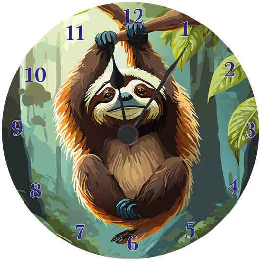 Sloth Wall clock