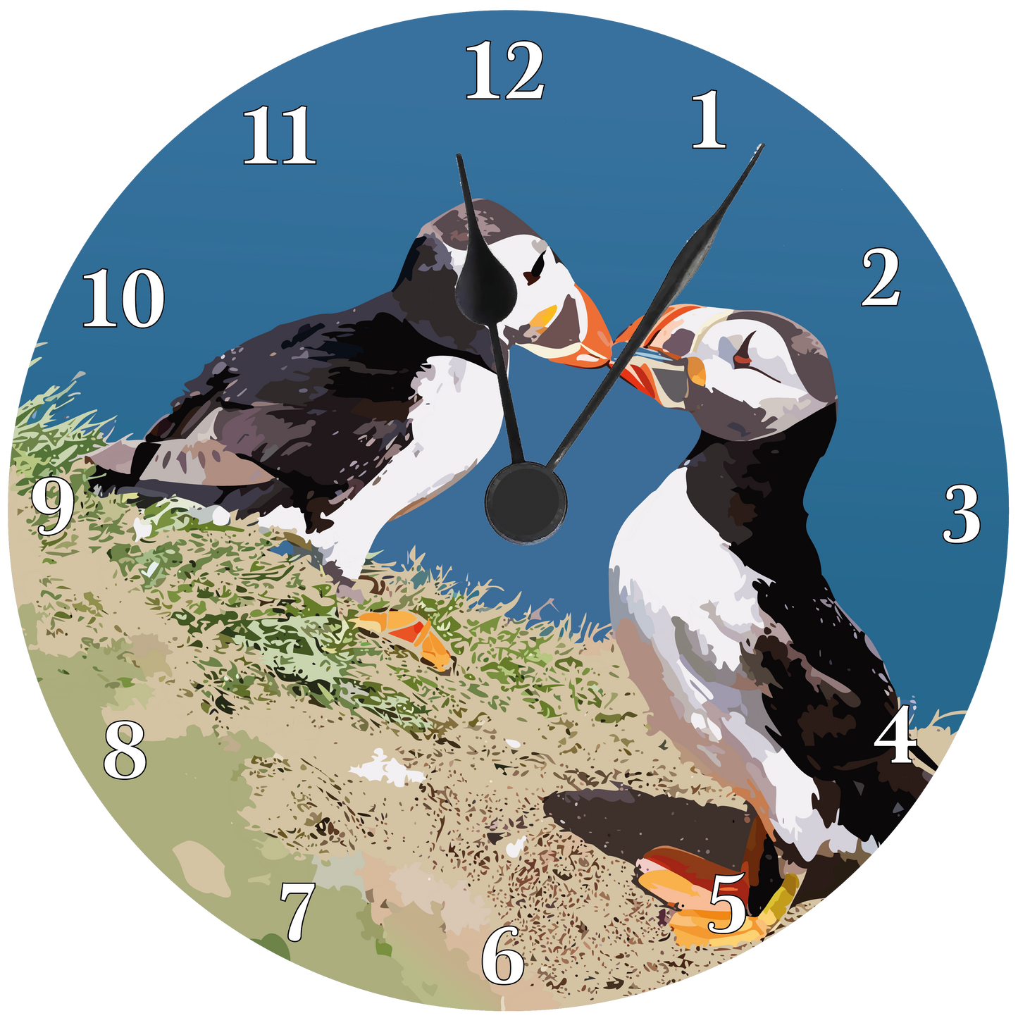 Puffin Wall clock