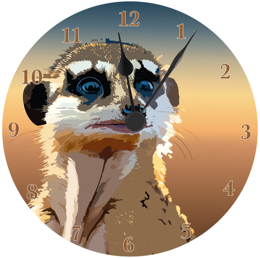 Meerkat Wall clock