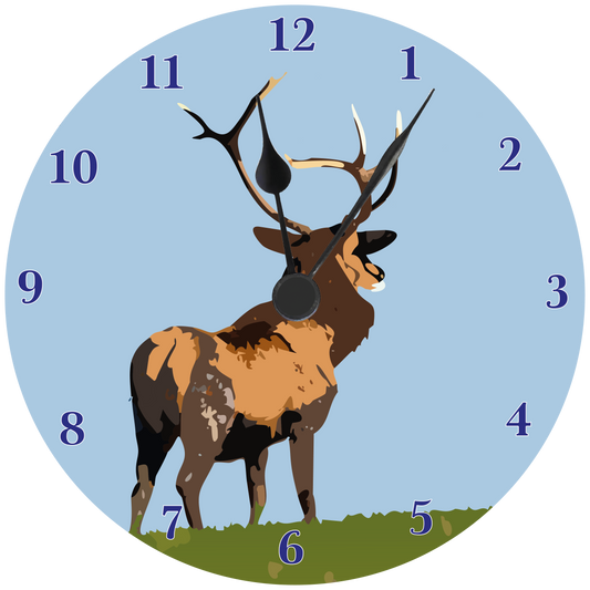 Highland Stag Wall clock