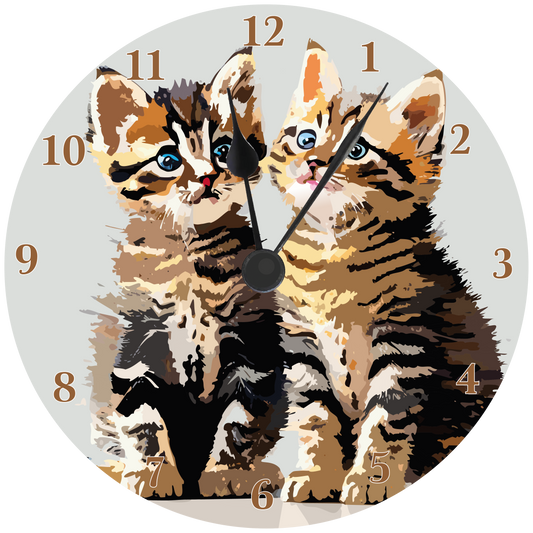 Kittens Wall clock