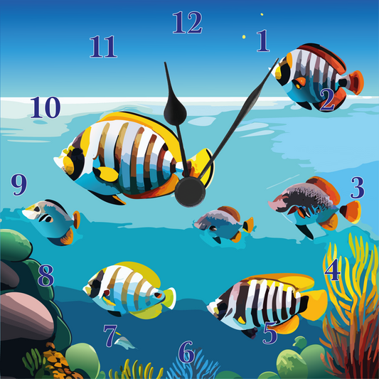 Tropical Fish Wall clock