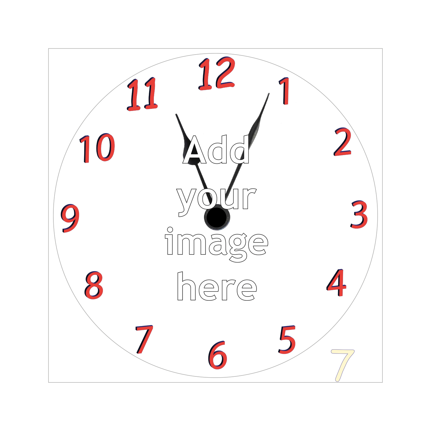 Personalised Wall Clock 300mm Diameter